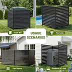 2 panel no dig privacy fence screen, 42", package contents