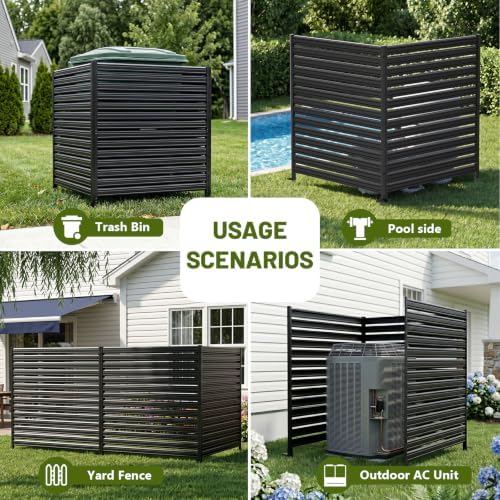 2 panel no dig privacy fence screen, 42", package contents