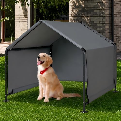 large dog shade for outside - outdoor dog shown in use