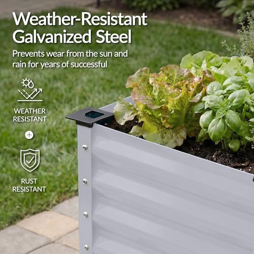 best choice products 72x24x30in non toxic galvanized raised on a desk or shelf
