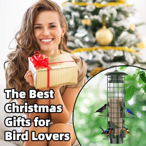 squirrel proof bird feeder,metal mesh bird feeders for, front angle view