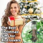 squirrel proof bird feeder,metal mesh bird feeders for, front angle view