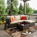 vongrasig 5 piece patio furniture sets, outdoor patio on a desk or shelf