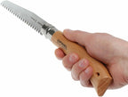Opinel Folding Saw - Gardening and Camping Folding Carbon Steel Saw with Beechwood Handle