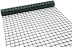 tenax garden fence - green plastic mesh, durable, side view