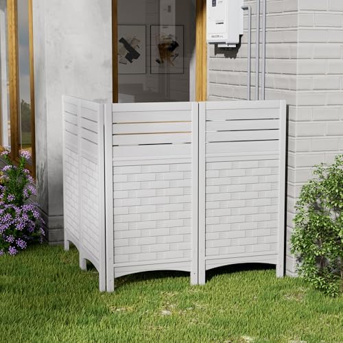 mrosaa outdoor fence privacy panels,resin privacy fence panels, side view
