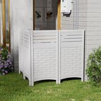 mrosaa outdoor fence privacy panels,resin privacy fence panels, side view