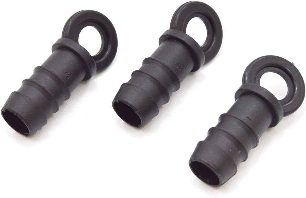 S&M 540400 Drip End Cap 12 mm-Blister Pack of 3, Black