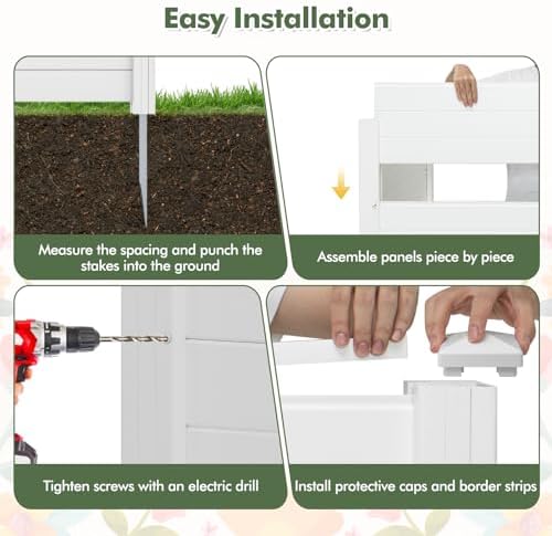 giantex no-dig air conditioner fence, 2 panels, 48''w on a desk or shelf