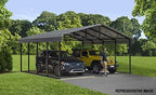 arrow carports galvanized steel carport, full-size metal carport, view 12
