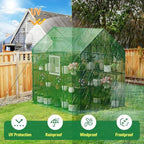 specilite 56×85×77inch walk-in greenhouse for outdoors garden plant shown in use