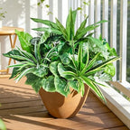 artificial plants for outdoors faux greenery leaves uv shown in use