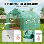 vevor walk-in tunnel greenhouse, 14.6x6.4x6.3 ft hoop house, package contents