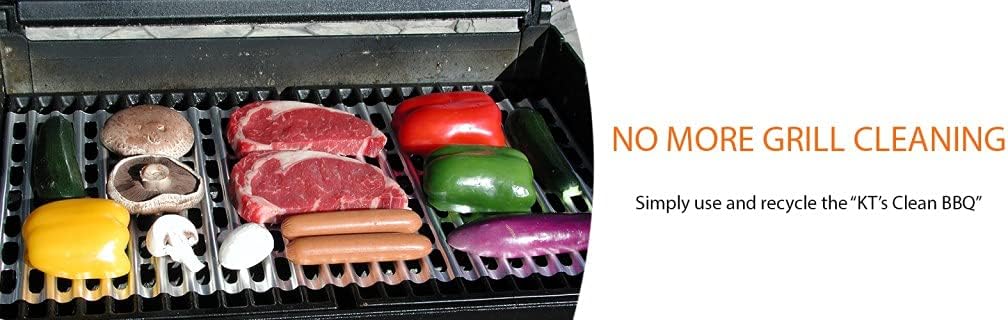 Disposable Aluminum Grill Liners Set of 24 Sheets of Grill Toppers