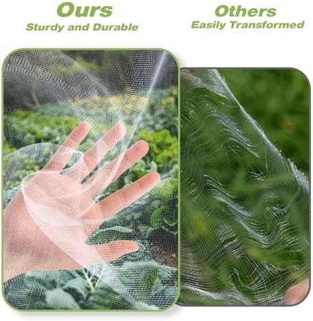 ultra fine garden netting,10'x49' plant netting pest barrier, view 9