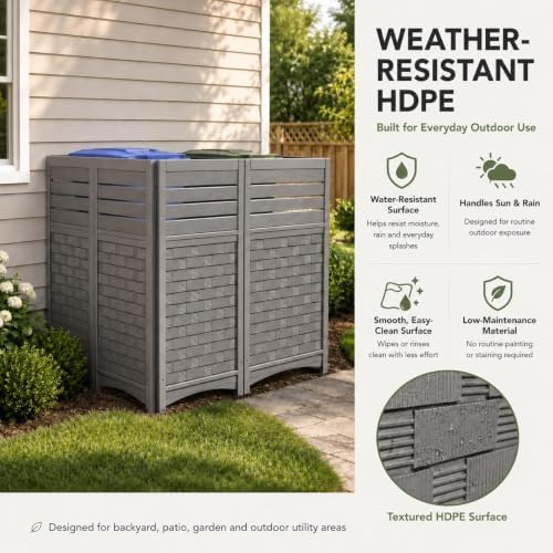 addok outdoor privacy screen, 45" h x 22" showing dimensions