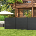 giantex no-dig air conditioner fence, 2 panels, 48''w, view 9