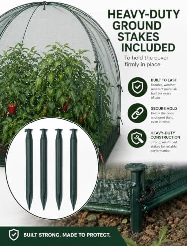 nuvue products 25200 pop-up garden netting animal and, close-up detail
