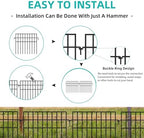 14 panels animal barrier fence, no dig fences, side view