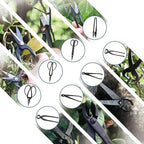 bonsai tree kit, bonsai tool set,carbon steel scissors, side view