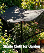 e.share 40%-50% sun shade cloth,frost&wind protection garden net,10x100ft, close-up detail