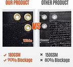 180gsm 5ft x 50ft fence privacy screen heavy, side view