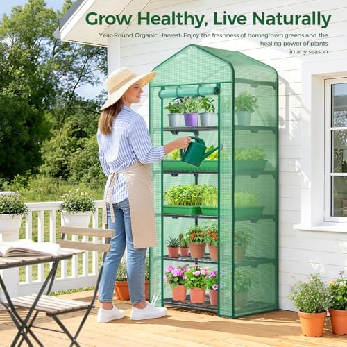 mini greenhouse for indoor outdoor: ohuhu 23 x shown in use