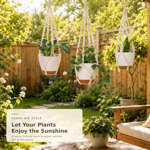 self watering hanging planters for indoor plants large on a desk or shelf