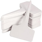 KINGLAKE 100 Pcs 6 x10cm Plastic Plant T-Type Tags Nursery Garden Labels