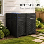 addok outdoor privacy screen, 45" h x 22", side view