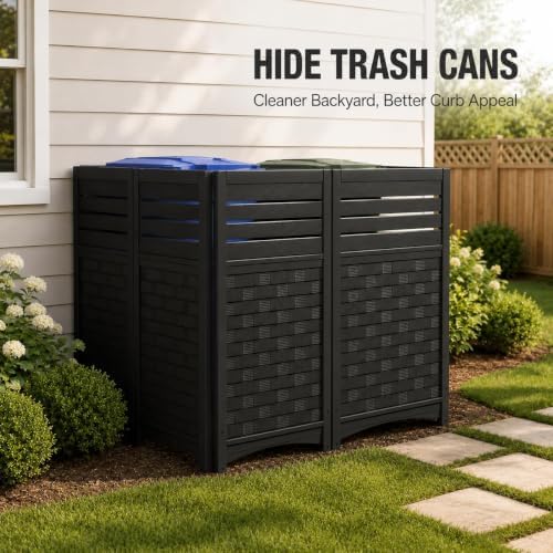 addok outdoor privacy screen, 45" h x 22", side view