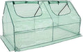sunnydaze outdoor portable mini cloche greenhouse with 2, main product view