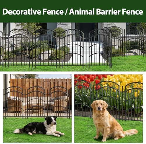 decorative garden fence, 40in h x 18ft l on a desk or shelf