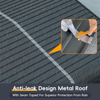 10x15 ft heavy duty metal carport kits with, front angle view