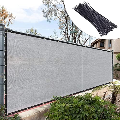 royal shade 6' x 10' gray fence privacy, main product view