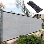 royal shade 6' x 10' gray fence privacy, main product view