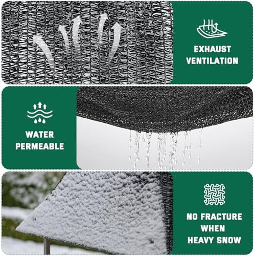 kesfitt 70% shade cloth 10x20 ft for patio, package contents