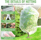 fruit tree netting, plant mesh netting for garden shown in use
