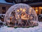 10.5ft garden dome tent, geodesic dome greenhouse with on a desk or shelf