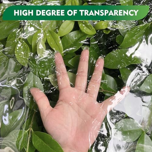 dulepax clear tarp heavy duty with grommets 8x12, close-up detail