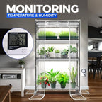 barrina cx5z indoor greenhouse with grow light, 180w shown in use