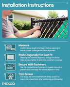 pexco privacy slats for chain link fence, 250, package contents