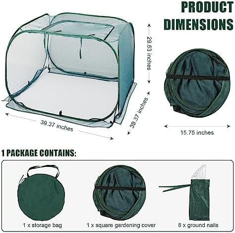 anc pop 3 pack pop up mesh plant shown in use