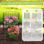 plant protectors from animals wire plant protector cage, close-up detail