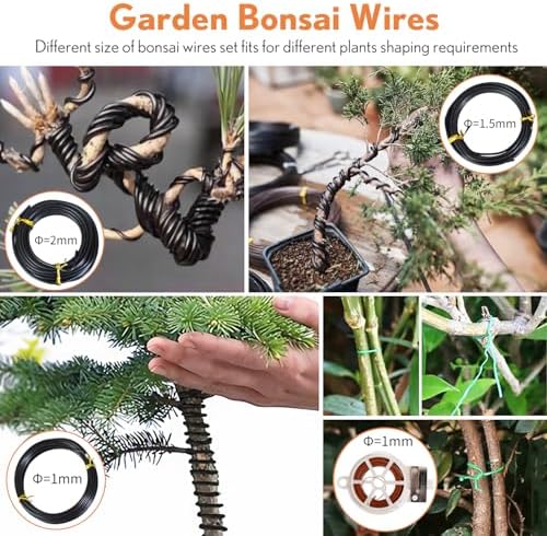 bonsai tools kit 20 pcs garden tools set, side view