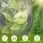 fruit tree netting bags with zipper and drawstring shown in use