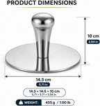Premium Stainless Steel Smash Burger Press, Heavy Duty Burger Smasher with Ergonomic Handle, Large Press Surface, Easy to Clean, Perfect for Grill, Griddle & Everyday Cooking