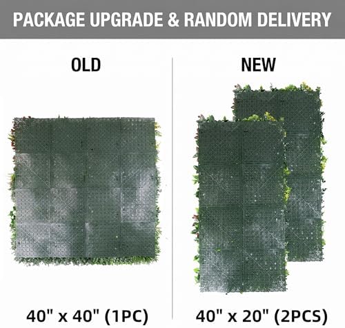 artificial grass wall panels, 40"x40" greenery wall boxwood showing dimensions