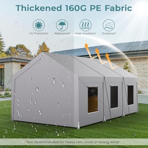 carport 10x20 ft heavy duty, car port with, close-up detail