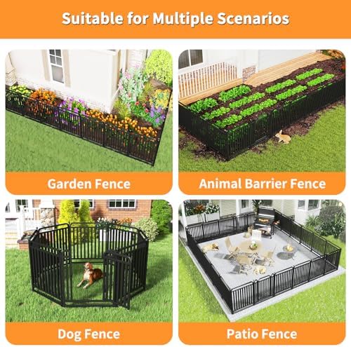 thickened metal tube garden fence, animal barrier fence, package contents